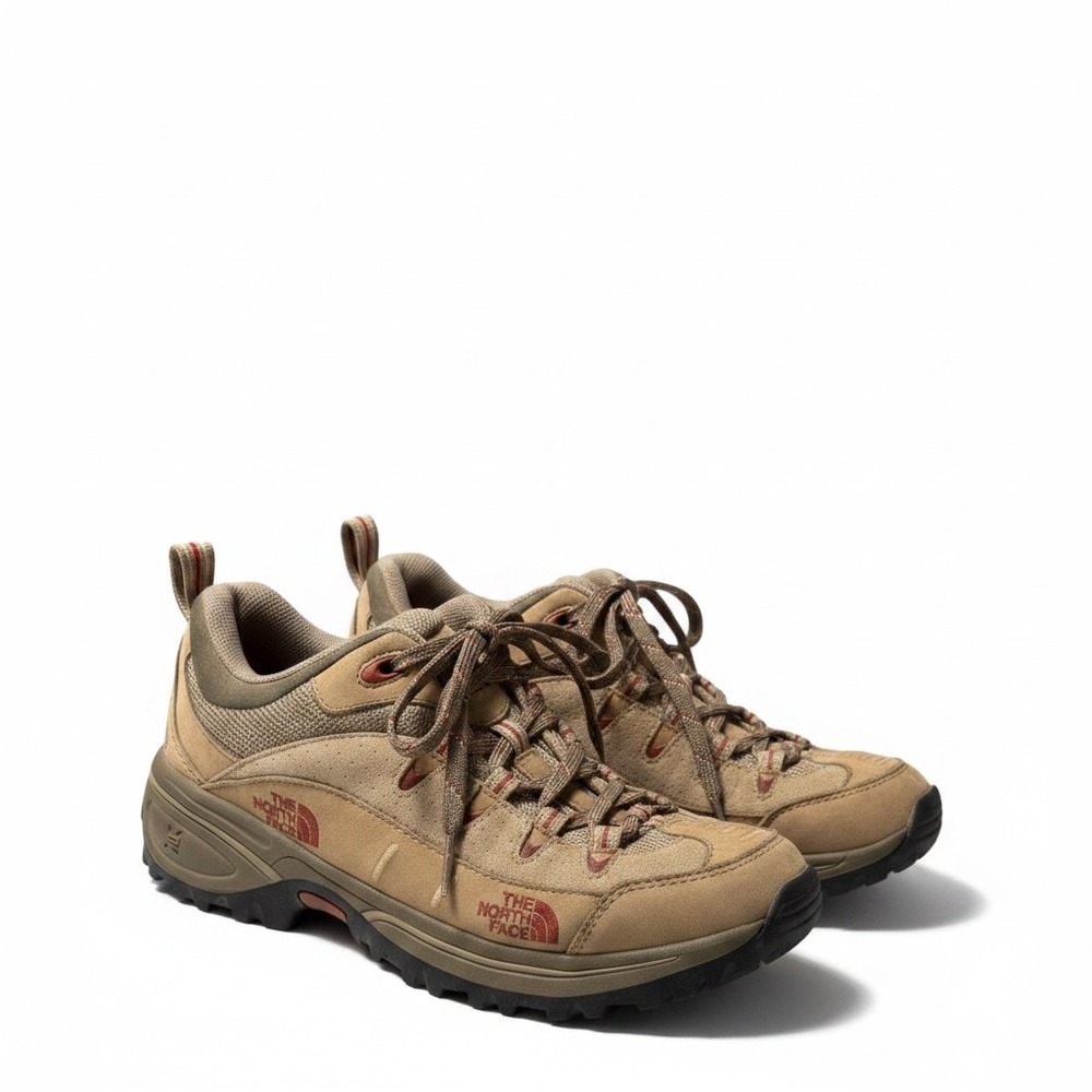 The North Face Safien GTX Womens 8.5 Hiking Shoes Tan Suede GORE-TEX APQ9 T177